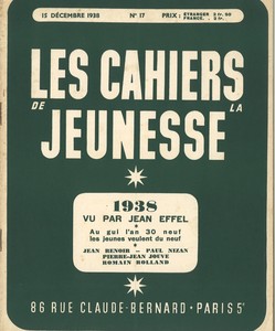 Les Cahiers de la jeunesse / 1938 Image 1