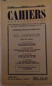 Les Cahiers du Bolchevisme / 1938 Image 1