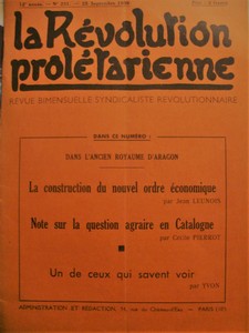 La Révolution prolétarienne / 1936 Image 1